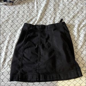 Modern Femme Denim Mini Skirt in Black